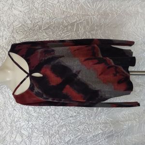 Rock and Republic tie dye sweater with sexy neck detail small